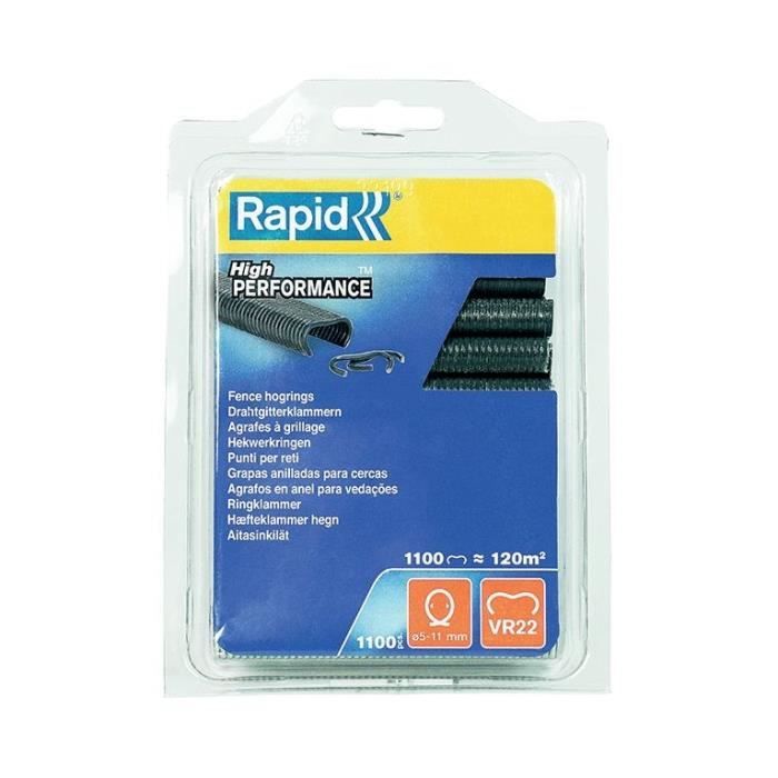 RAPID Fencing Staples - VR22 Anthracite - Blister Pack of 1100