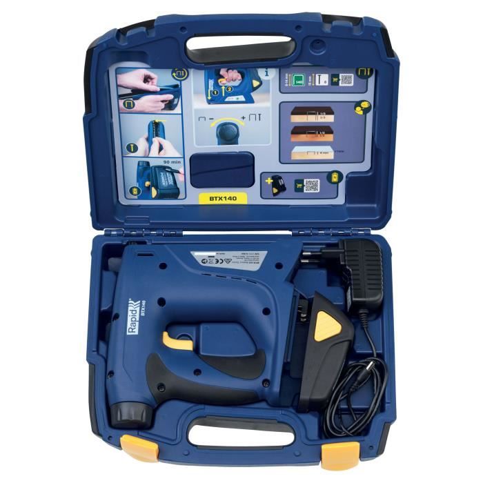 RAPID BTX140 7.2V Cordless Electric Stapler/Nailer - Ideal for Freedom of Movement