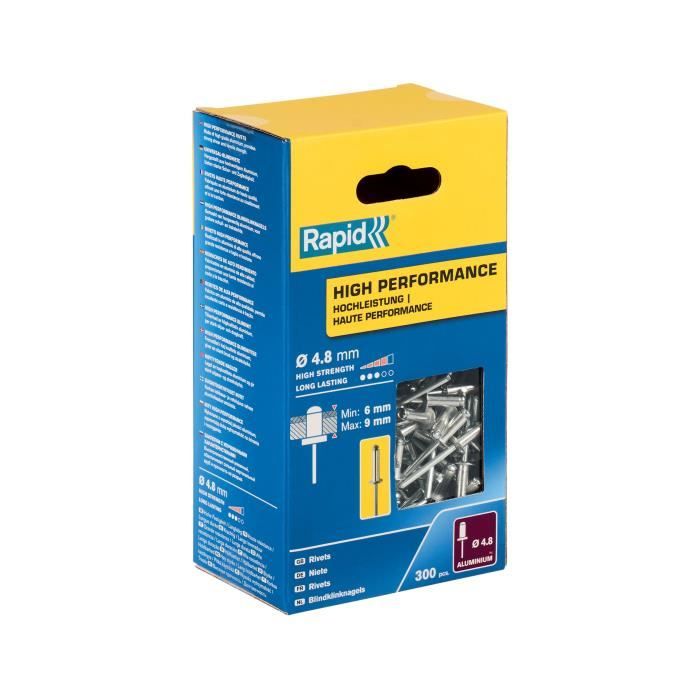 RAPID - Rivets - 4.8 x 12 mm Aluminum - Box of 300
