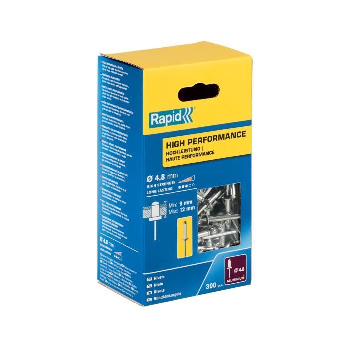 RAPID - Rivets - 4.8 x 16 mm Aluminum - Box of 300