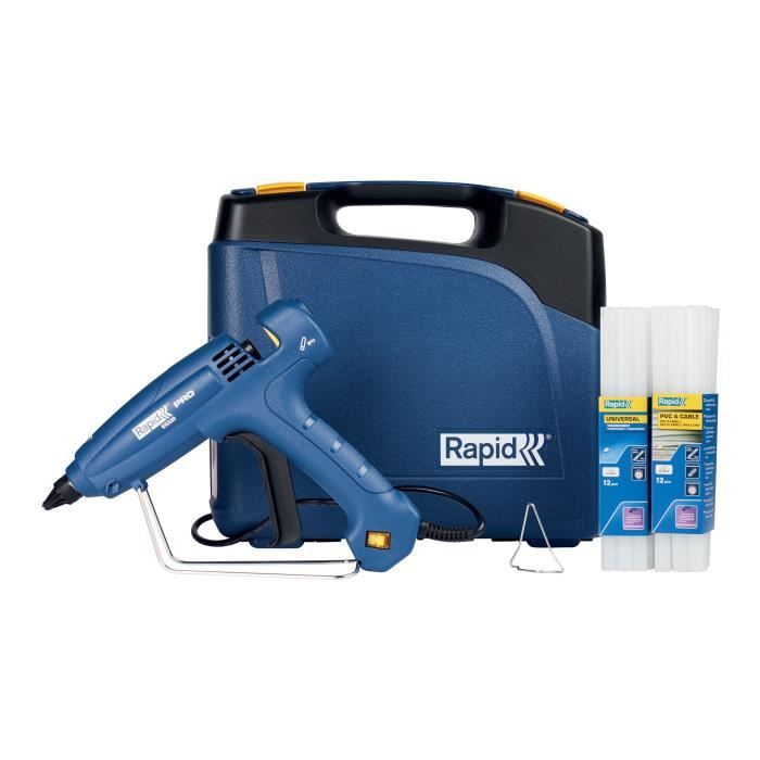 RAPID EG320 Professional Glue Gun - 1000 g/h - PRO Case with 24 Glue Sticks 1000g/h