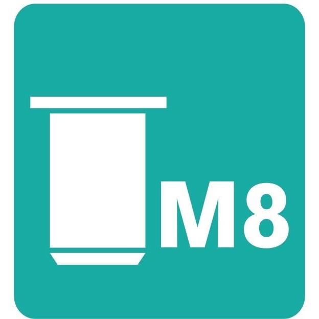 RAPID M8 Rivet Nuts 20 pcs + 1 Ø11mm Drill Bit