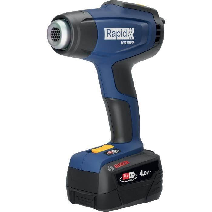 RAPID Hot Air Gun 18V RX1000 - Heats up to 550°C - Case Included