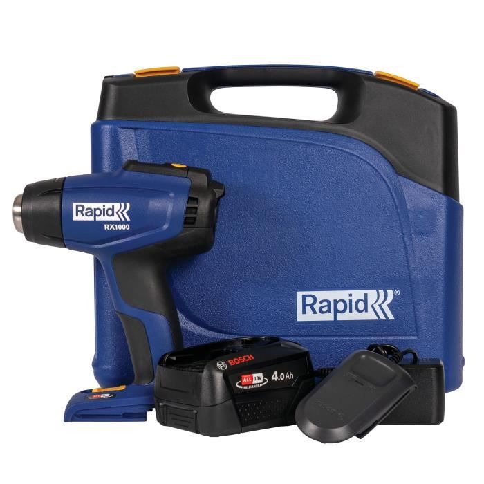 RAPID Hot Air Gun 18V RX1000 - Heats up to 550°C - Case Included
