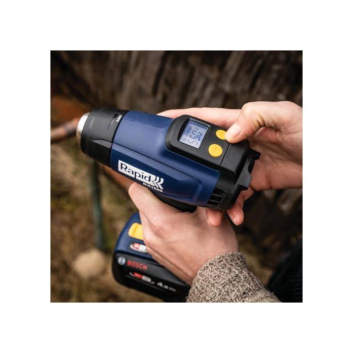 RAPID Hot Air Gun 18V RX1000 - Heats up to 550°C - Box without Battery