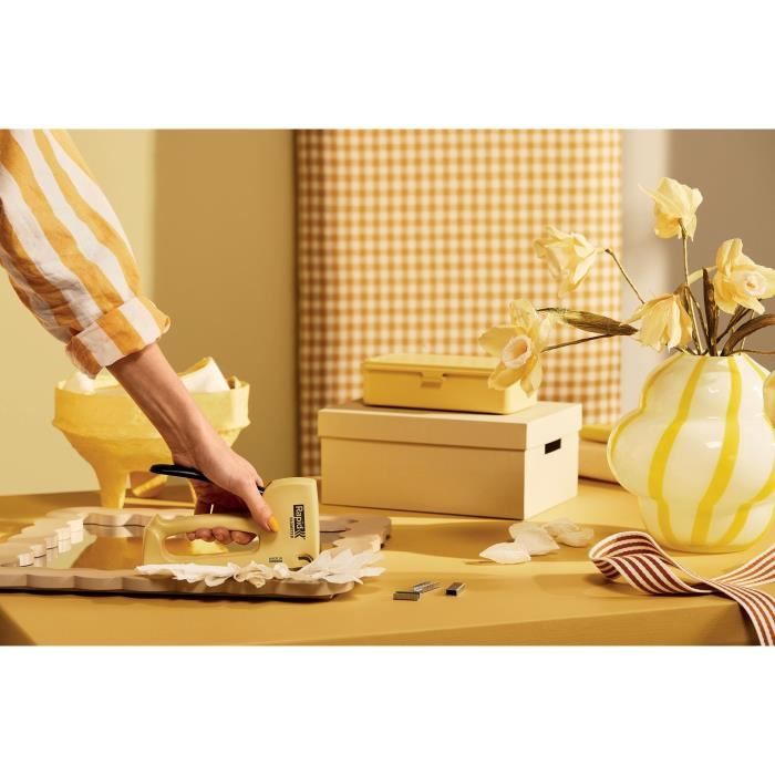 RAPID Manual Stapler R53 - Eco-friendly - 53/4-10 mm Staples - Blomster (Flower Yellow)