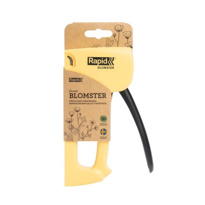 RAPID Manual Stapler R53 - Eco-friendly - 53/4-10 mm Staples - Blomster (Flower Yellow)