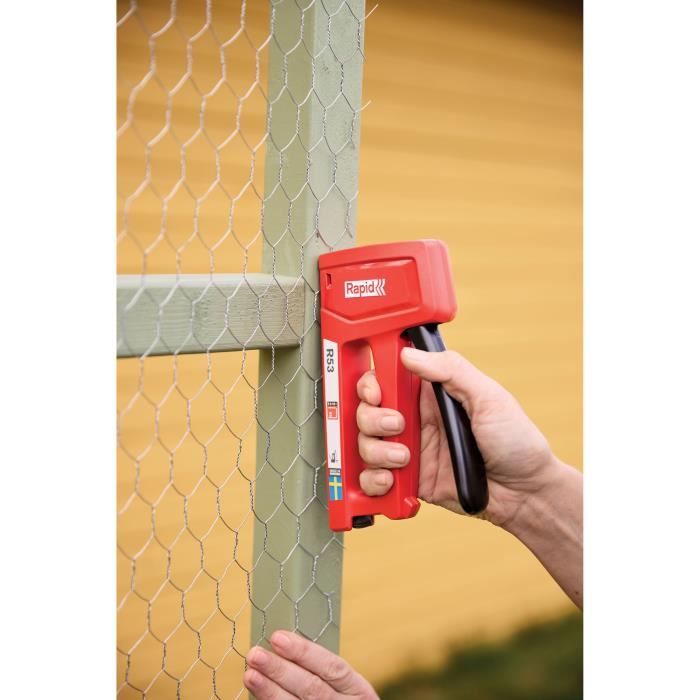 Manual Stapler - RAPID R53 - Eco-Friendly for Wood and Fabric - 5.5-10 mm Staples