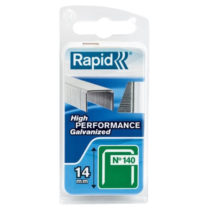 RAPID Staples No. 140 - 16 mm - Pack of 200 - Compatible with Manual Staplers
