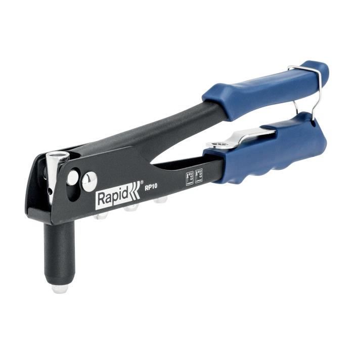 RAPID RP10 Rivet Gun - Includes 100 Rivets - Ergonomic Handle