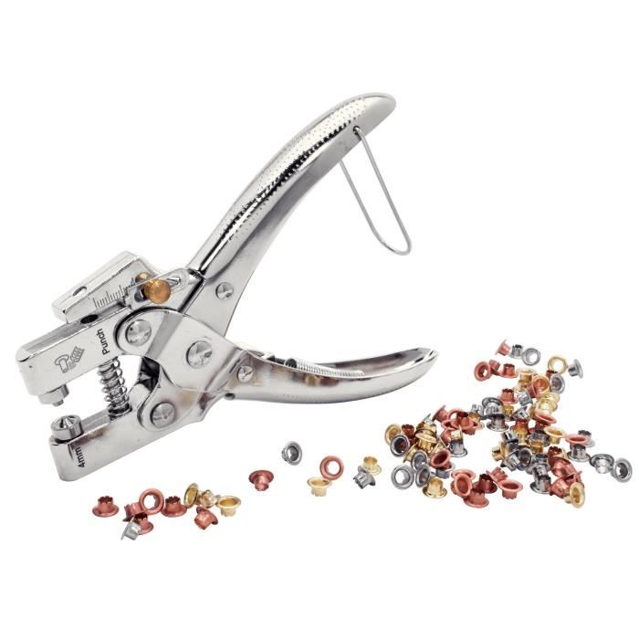 RAPID RP05 Eyelet Pliers - Ø4mm - Includes 105 Eyelets - Punching Function