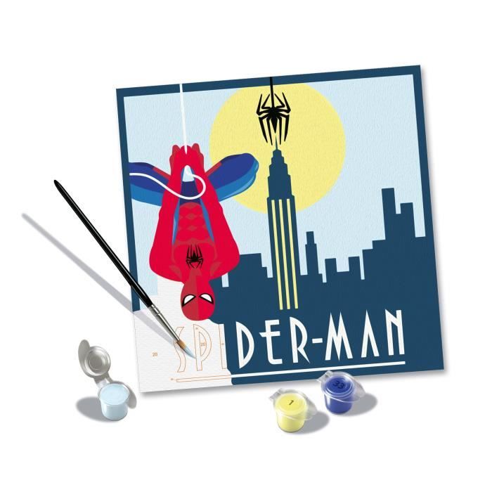 Ravensburger CreArt Paint by Numbers Kit, Spider-Man, 20x20cm, Ages 12+, 23891