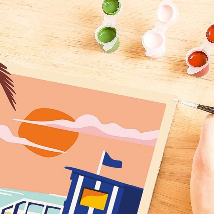 Ravensburger CreArt Paint by Numbers 24x30 cm Beach Cottage Adult 23896