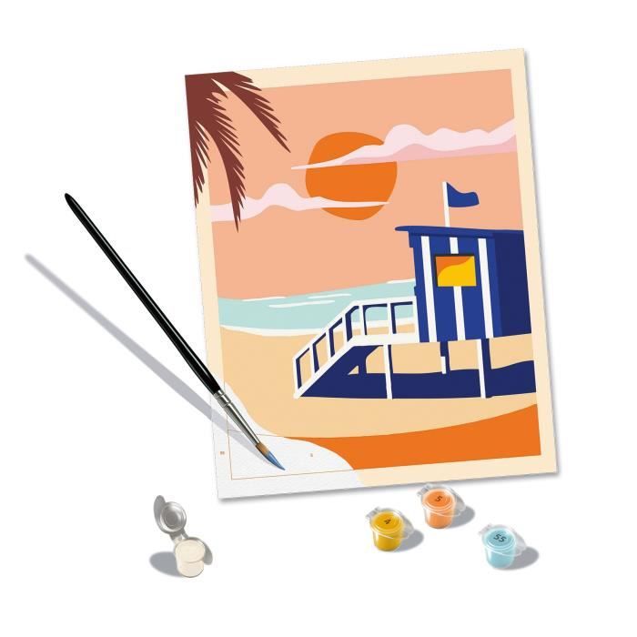 Ravensburger CreArt Paint by Numbers 24x30 cm Beach Cottage Adult 23896