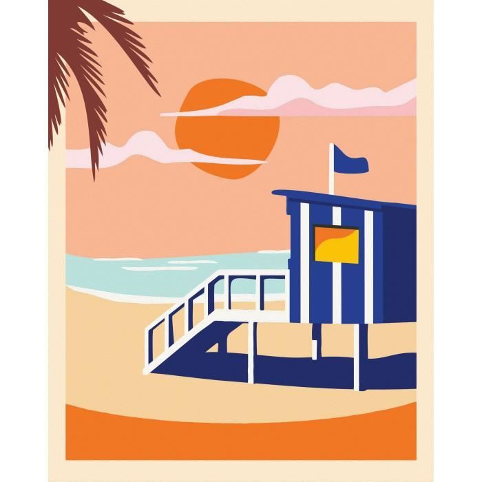Ravensburger CreArt Paint by Numbers 24x30 cm Beach Cottage Adult 23896