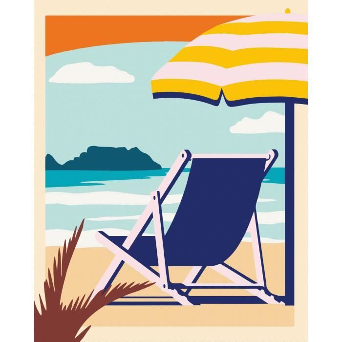 Ravensburger CreArt Paint by Numbers 24x30 cm Relax at the Beach Adult 23897