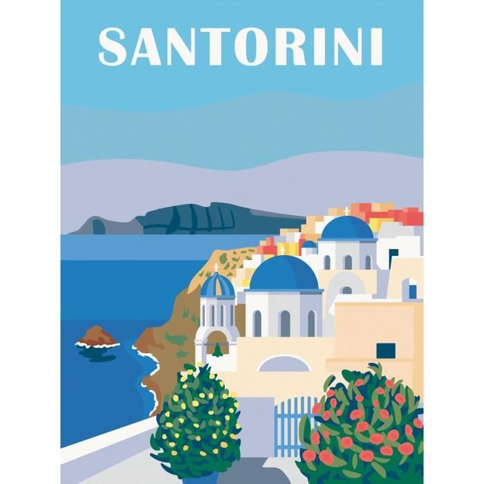 Ravensburger CreArt Paint by Numbers 30x40 cm Santorini Adult 23906