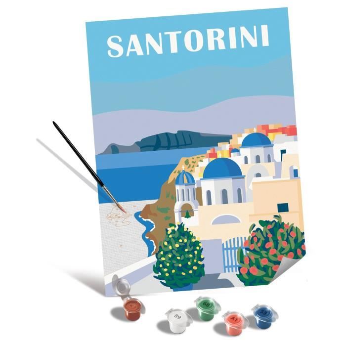 Ravensburger CreArt Paint by Numbers 30x40 cm Santorini Adult 23906