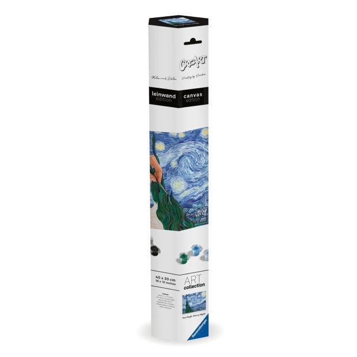 Ravensburger CreArt Paint by Numbers Kit 30x40 cm Van Gogh/The Starry Night, Ages 14+, 23915