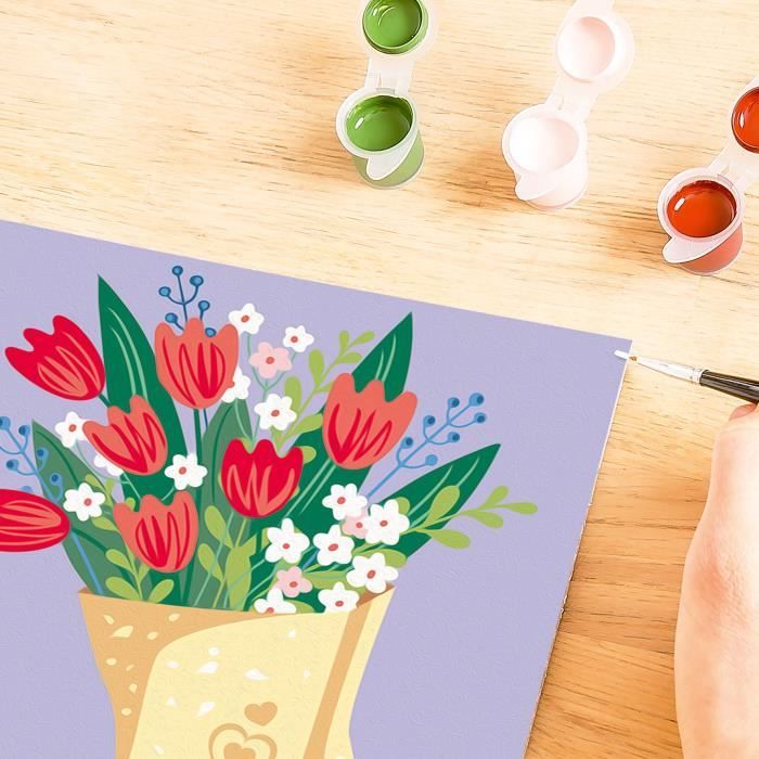 Ravensburger CreArt Paint by Numbers 20x20 cm Tulip Bouquet Adult 25518