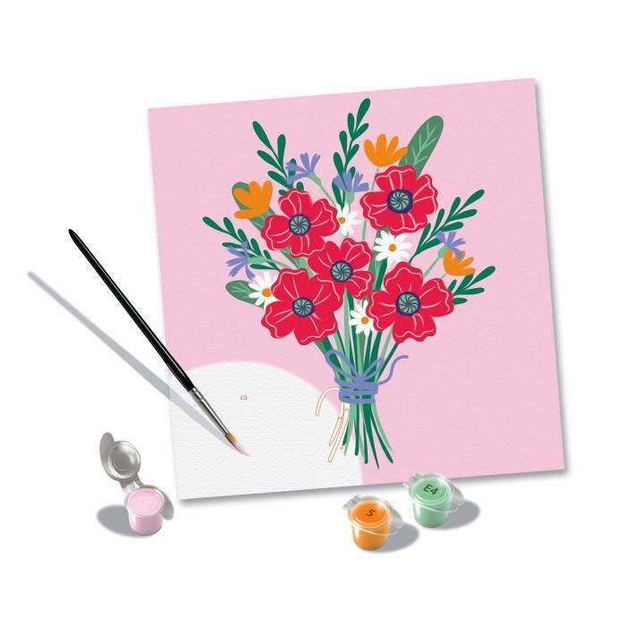 Ravensburger CreArt Paint by Numbers 20x20 cm Poppy Bouquet Adult 25519