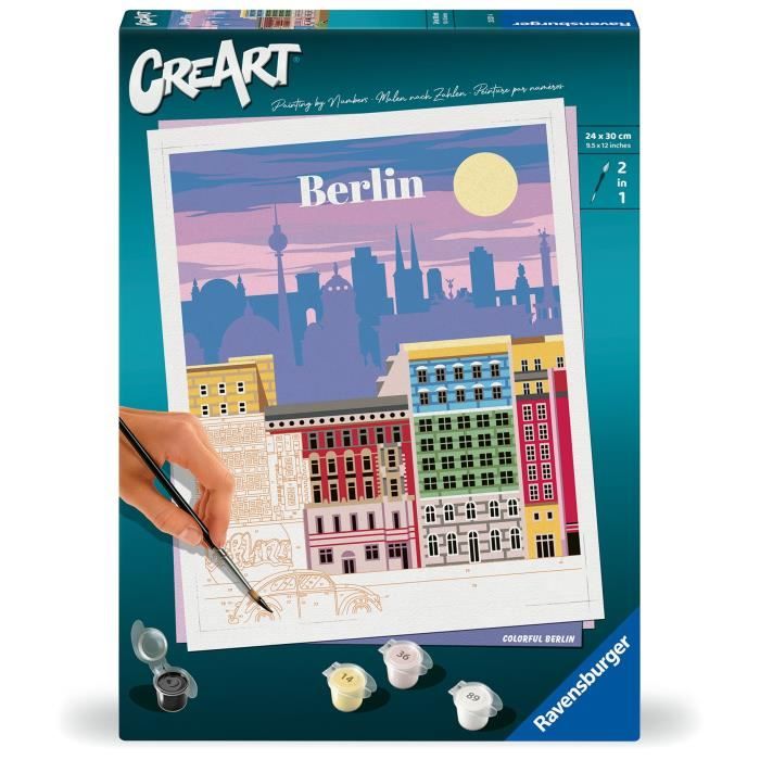 Ravensburger CreArt Paint by Numbers 24x30 cm Berlin Adult 25521