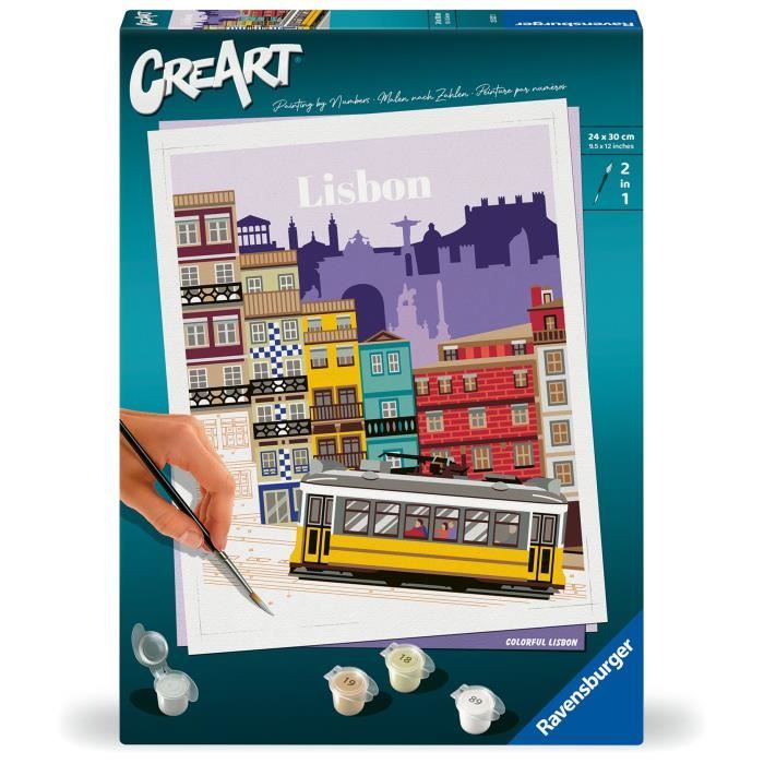 Ravensburger CreArt Paint by Numbers 24x30 cm Lisbon Adult 25522