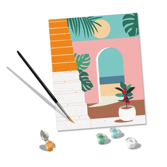 Ravensburger CreArt Paint by Numbers Vacation Mode 24x30 cm for Adults - 25524
