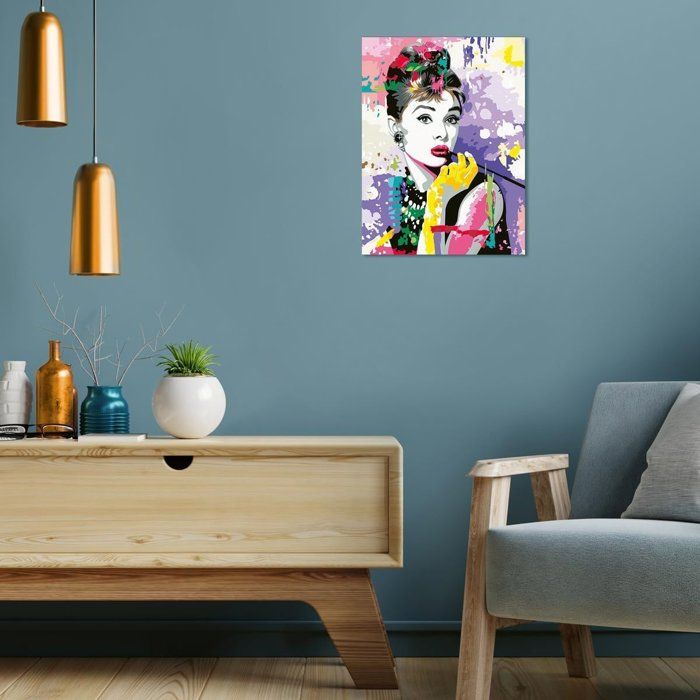 Ravensburger CreArt Paint by Numbers Audrey Hepburn 30x40 cm for Adults - 25526 30x40cm