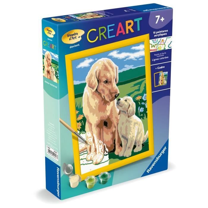 Ravensburger CreArt Kids Paint by Numbers Kit - Maternal Love 18x24 cm - For Ages 7+ 18x24cm