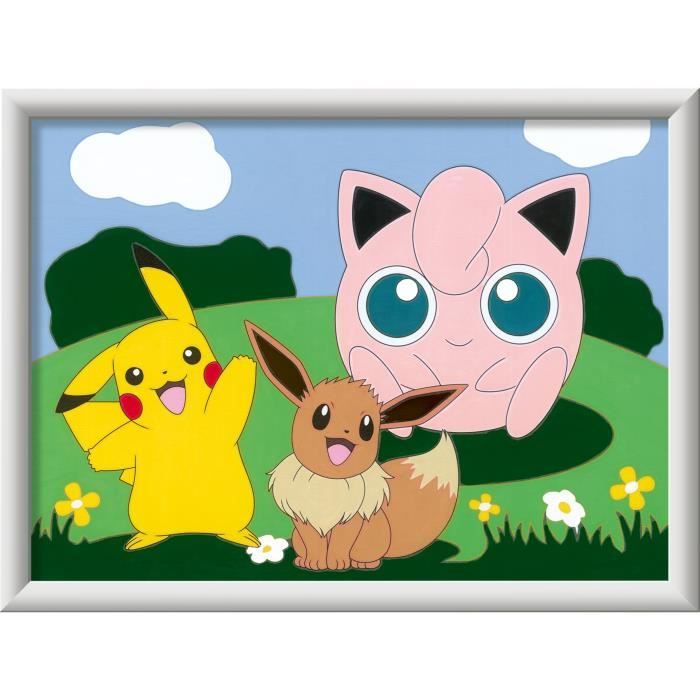 CreArt Kids Paint by Numbers Kit Pokemon 18x24cm Ages 7+ 25839 Ravensburger