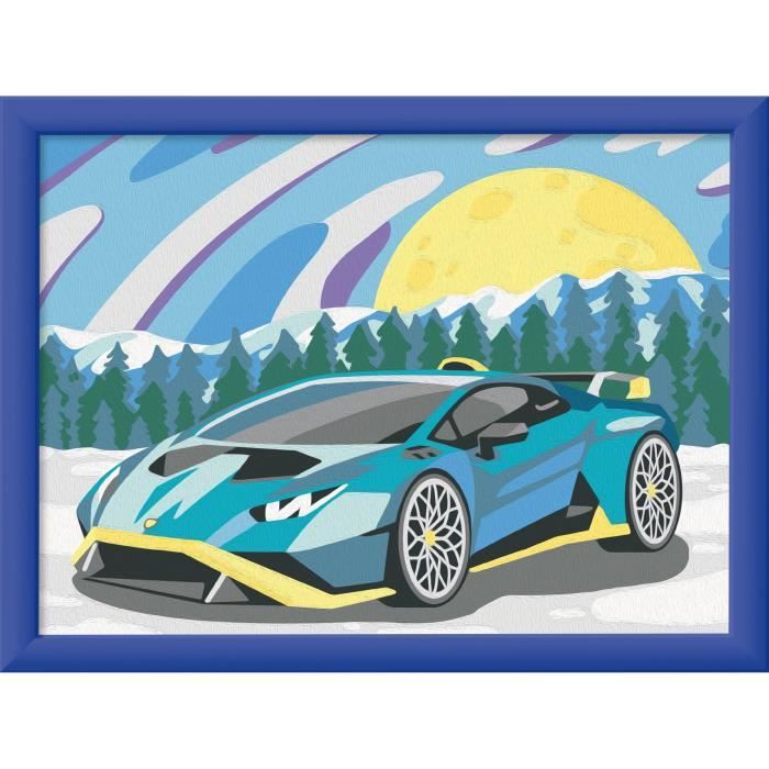 CreArt Kids Paint by Numbers Kit Lamborghini 18x24cm Ages 7+ 25842 Ravensburger