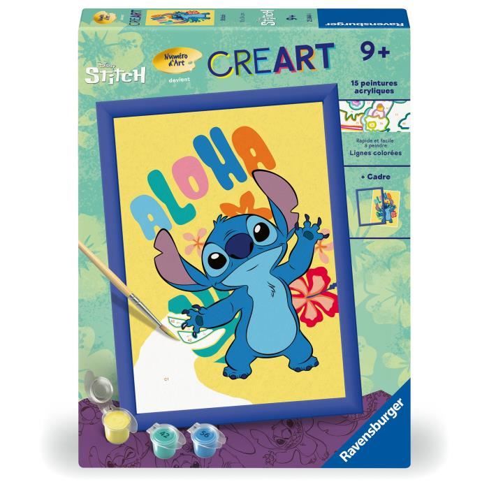 CreArt Kids Paint by Numbers Kit Stitch 18x24cm Ages 7+ 25844 Ravensburger