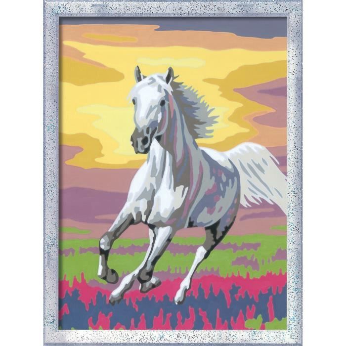 CreArt Kids Paint by Numbers Kit Horse in the Meadow 18x24cm Ages 7+ 25845 Ravensburger