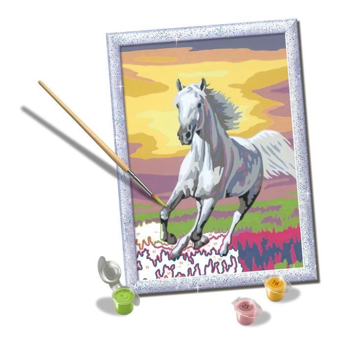 CreArt Kids Paint by Numbers Kit Horse in the Meadow 18x24cm Ages 7+ 25845 Ravensburger
