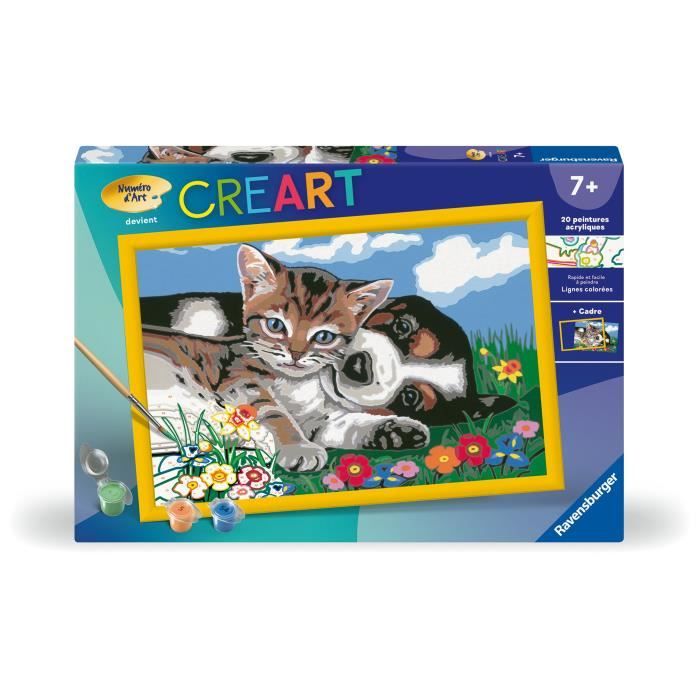 CreArt Kids Paint by Numbers Kit 31x21cm A Beautiful Friendship, Ages 7+