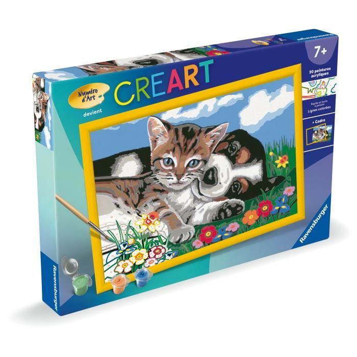 CreArt Kids Paint by Numbers Kit 31x21cm A Beautiful Friendship, Ages 7+