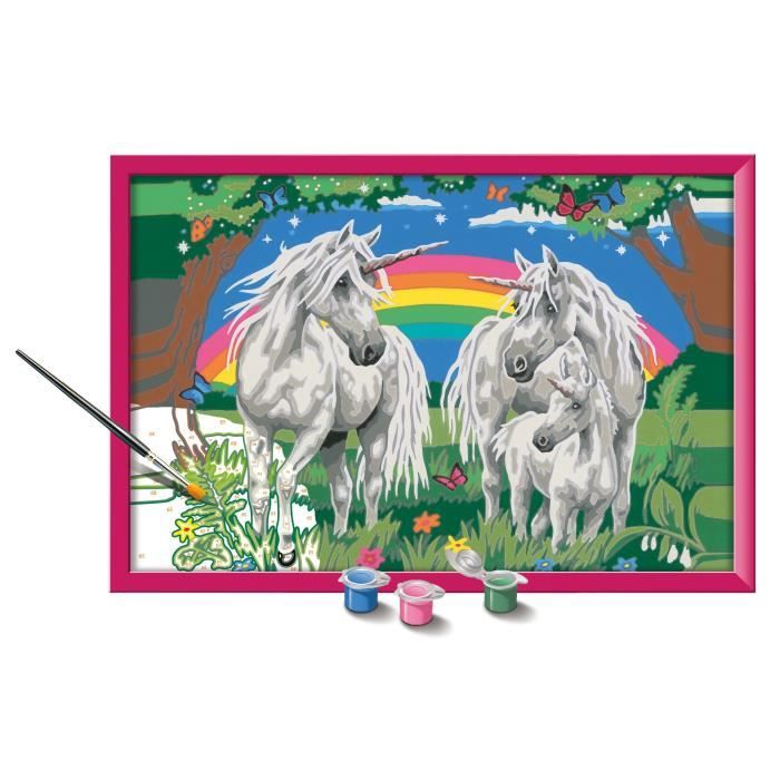 CreArt Kids Paint by Numbers Kit 31x21cm In the Land of Unicorns, Ages 9+, 25849