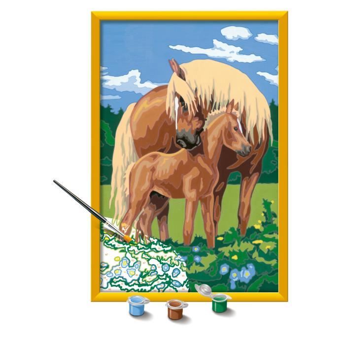 Ravensburger CreArt Kids Paint by Numbers Kit Proud Horses 31x21cm Ages 7+ 25850