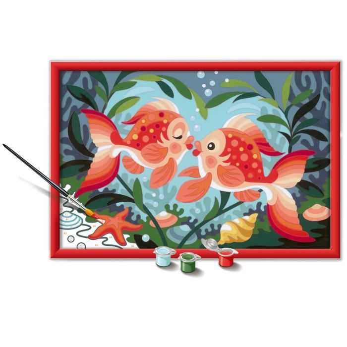 Ravensburger CreArt Kids Paint by Numbers Kit Fish Kisses 31x21cm Ages 7+ 25853