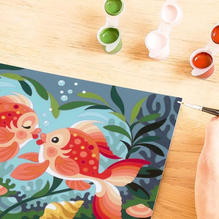 Ravensburger CreArt Kids Paint by Numbers Kit Fish Kisses 31x21cm Ages 7+ 25853