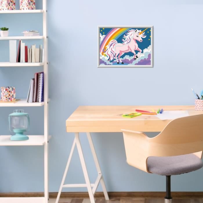 Ravensburger CreArt Kids Paint by Numbers Kit Neon Unicorn 18x24cm Ages 7+ 25904