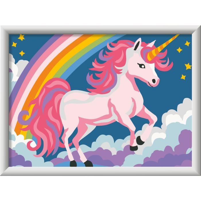 Ravensburger CreArt Kids Paint by Numbers Kit Neon Unicorn 18x24cm Ages 7+ 25904