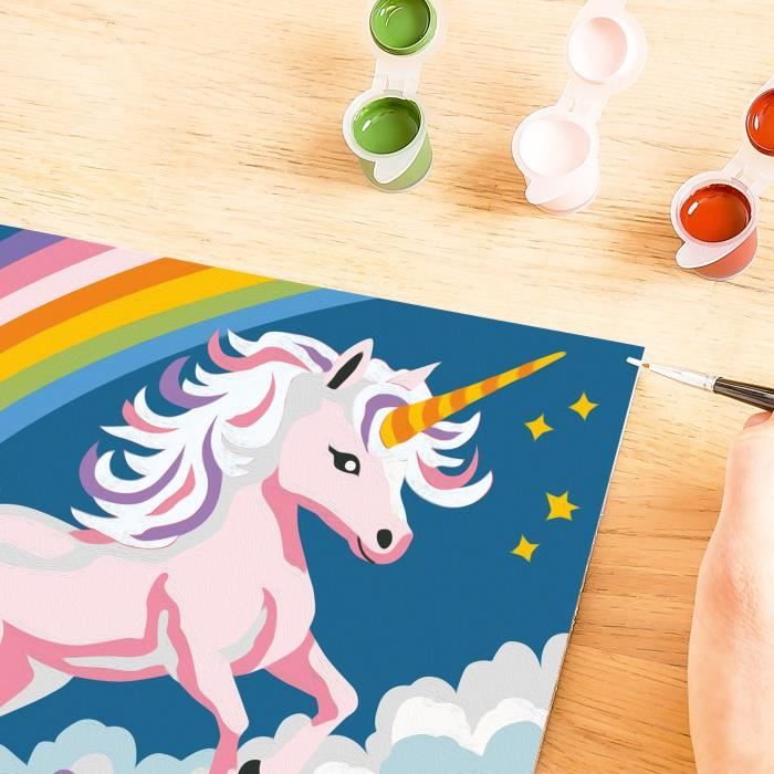 Ravensburger CreArt Kids Paint by Numbers Kit Neon Unicorn 18x24cm Ages 7+ 25904