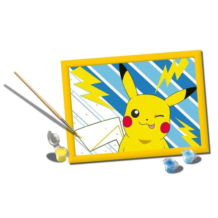Ravensburger CreArt Kids Paint by Numbers Kit Pikachu Lightning Bolt 18x24cm Ages 7+ 25905