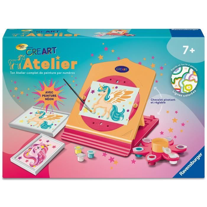 CreArt Neon Workshop Drawing Set, Multicolour, Ages 7+