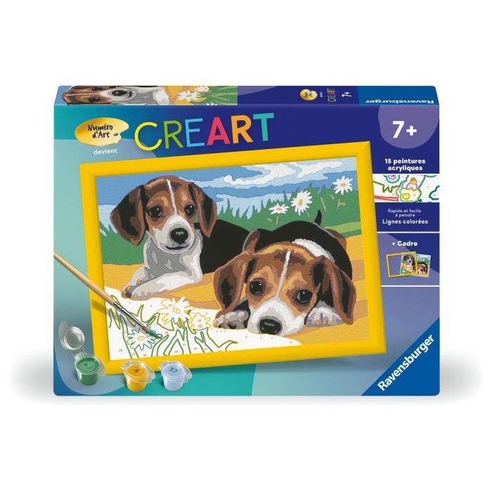 Ravensburger CreArt Kids Paint by Numbers Beagle-puppys 18x24 cm 18x24cm