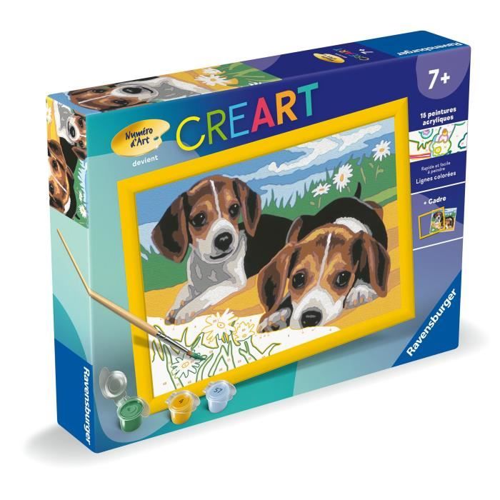 Ravensburger CreArt Kids Paint by Numbers Beagle-puppys 18x24 cm 18x24cm