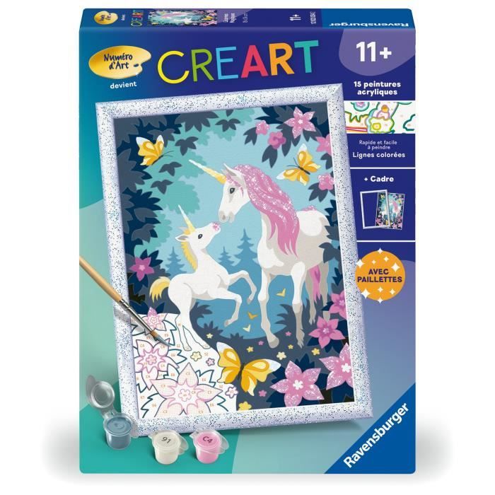 Ravensburger CreArt Kids Paint by Numbers Magical Unicorns 18x24 cm 18x24cm