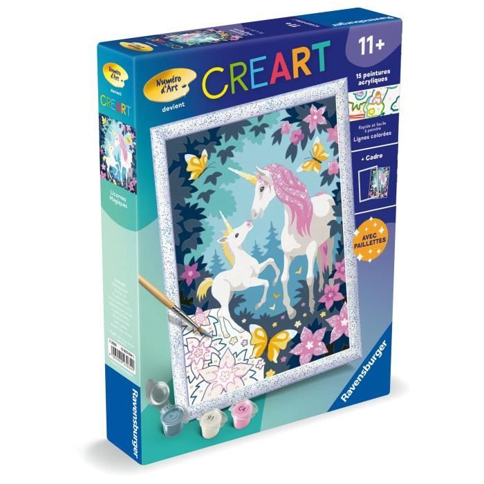 Ravensburger CreArt Kids Paint by Numbers Magical Unicorns 18x24 cm 18x24cm
